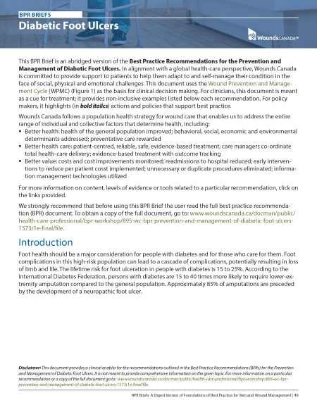 6: Diabetic Foot Ulcers